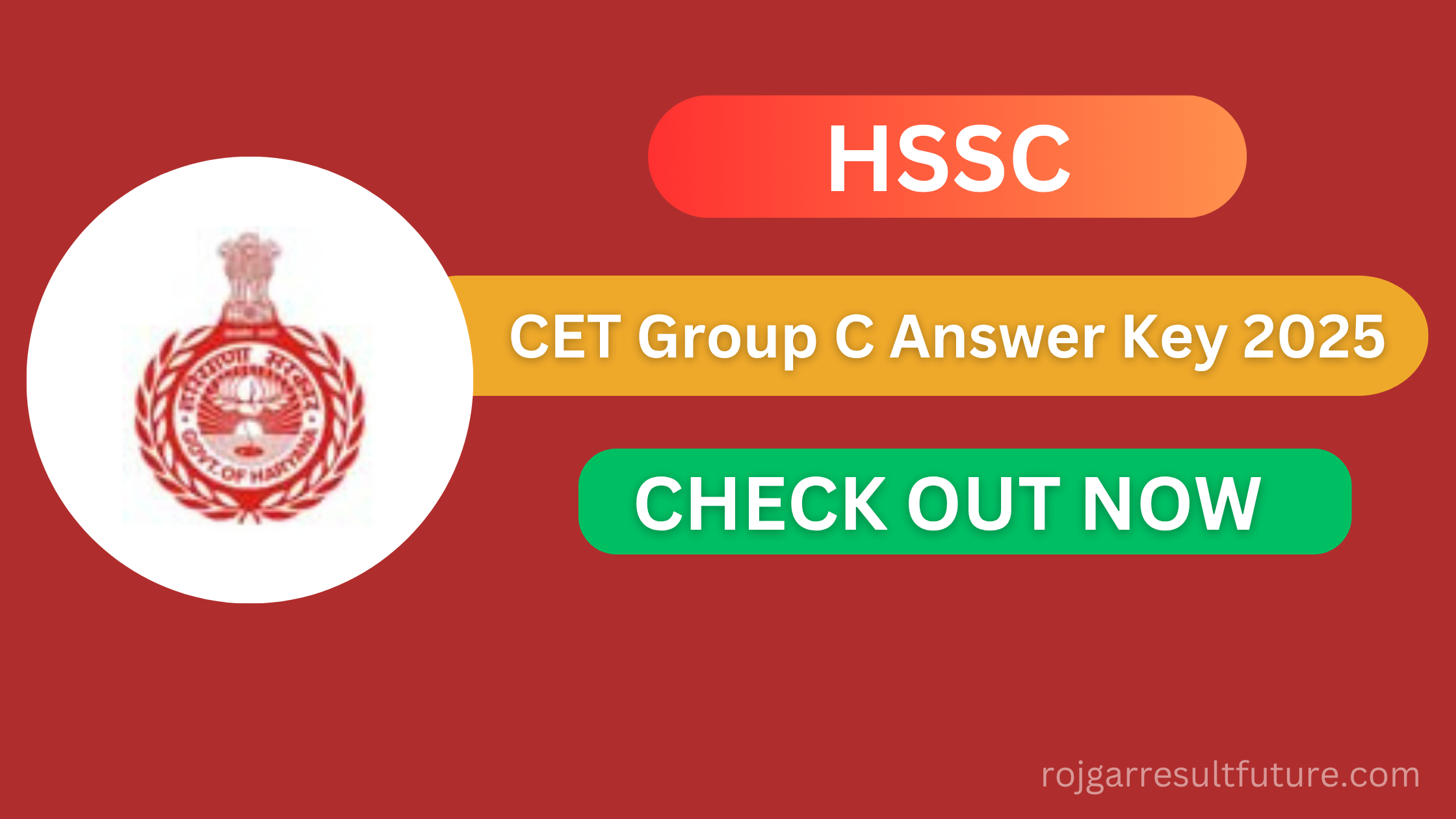 HSSC CET Group C Answer Key 2025