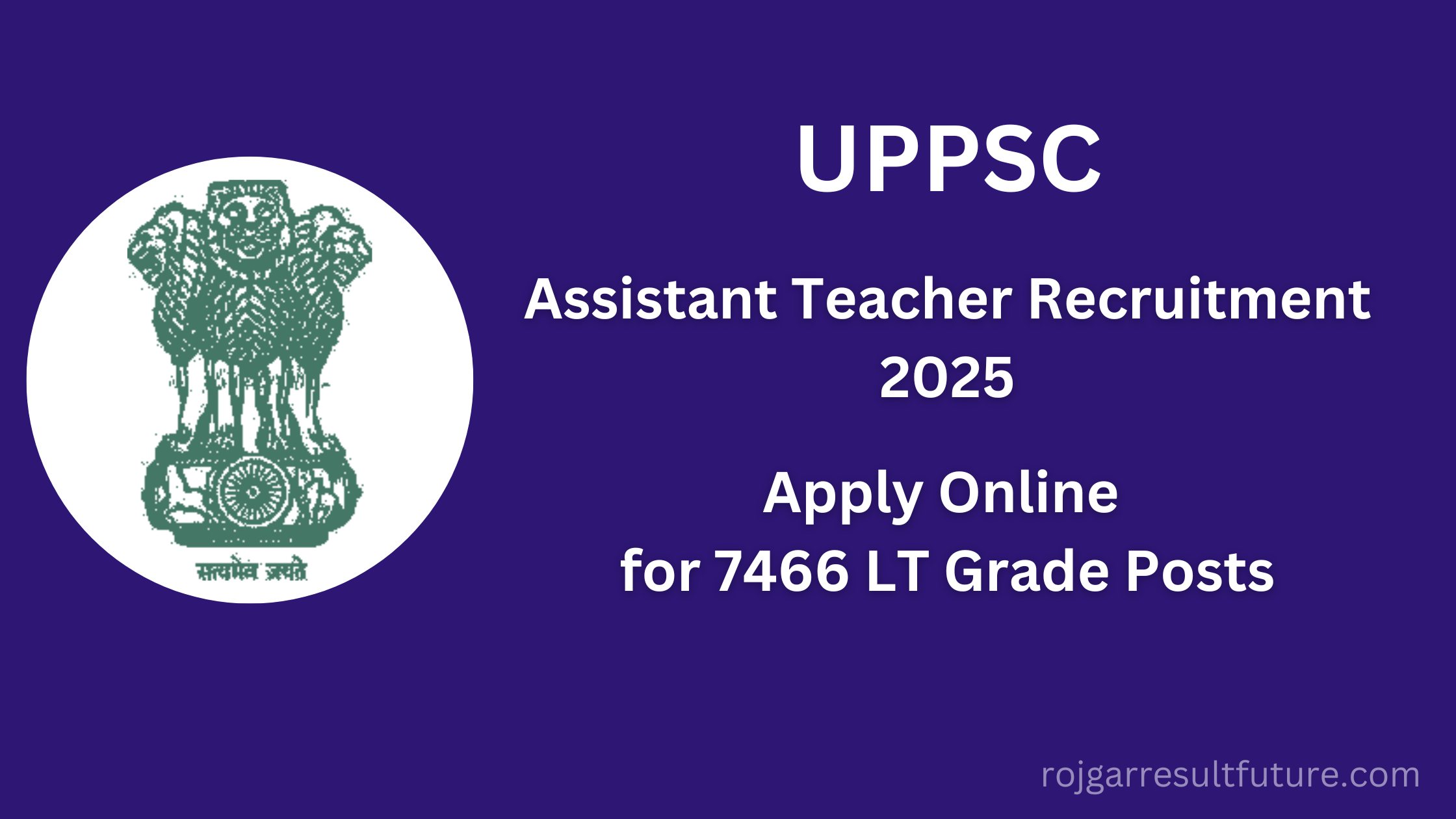 UPPSC Assistant Teacher Recruitment 2025