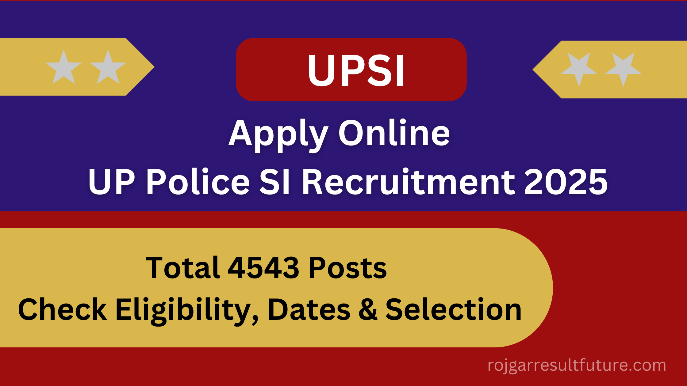 UP Police SI Recruitment 2025